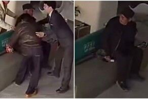 Клиенты банка помогли пожилому мужчине во время землетрясения