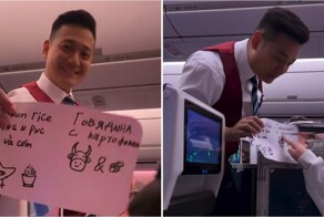 Стюарды на китайских авиалиниях придумали, как обслужить иностранных туристов без знания языков