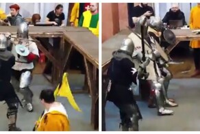 Случай на турнире по средневековому бою