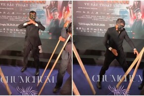 Актёр не смог разбить доски на премьере фильма