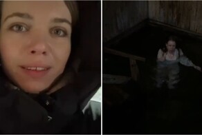 Приключения француженки в России: купель в минус 23