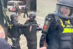 В Нидерландах после матча полиция применила перцовый спрей к болельщикам