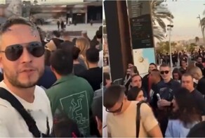 Мужчина проверил русских фанатов в очереди на концерт Linkin Park