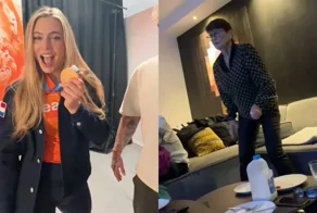 Бабушка эмоционально следила за гонкой внучки на Олимпиаде