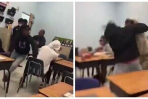 Драка в американской школе