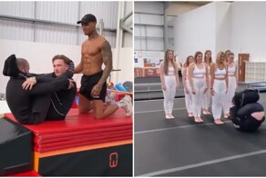 Парни выбили страйк