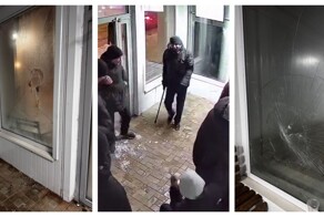 Пьяная компания повредила павильон тёплой остановки