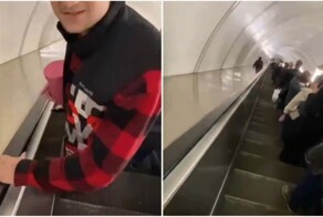 Экстремальный спуск в метро