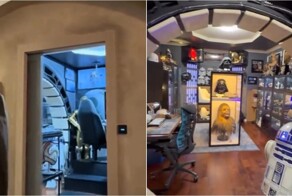 Фанат «Звёздных войн» превратил свою мужскую берлогу в настоящий звездолёт