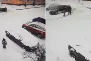 Мальчик восхитился дрифтом Lexus и дал пятюню водителю