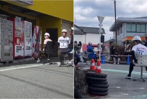 В Японии придумали соревнования на офисных креслах