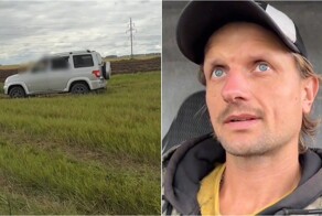 Мужчина вежливо остановил воров на картофельном поле