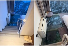 Китайский отель с прозрачным полом