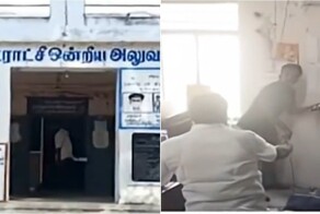 Змея выпала из шкафа в здании сельской администрации в Индии и укусила клерка