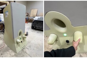 Мужчина сделал гигантскую версию известной компьютерной колонки