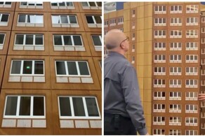 Шкаф в виде многоэтажного дома