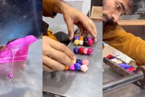 Как из природной смолы и ручного труда рождаются традиционные индийские браслеты