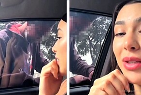 Девушка в прямом эфире сняла, как мужчина пытался вскрыть её  автомобиль