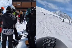 На горнолыжном курорте в Грузии мужчина толкнул туриста из-за куртки с надписью «Russia»