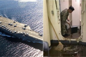 Авианосец ВМС США Gerald Ford столкнулся с проблемой канализации