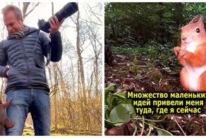 Швед, ставший персональным фотографом белок