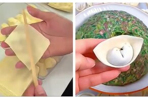 Как китайские мастера лепят пельмени