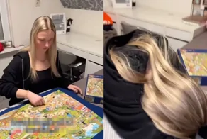 Пазл на тысячу деталей разрушен за секунду