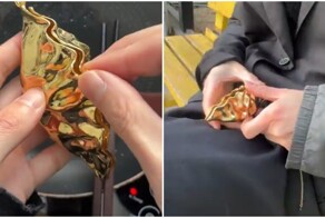 Золотой кулон для пельменей