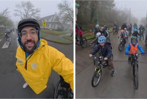 Учитель организует музыкальные велопоездки в школу для своих учеников