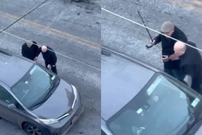 В Нью-Йорке пенсионеры  устроили драку из-за парковки