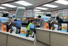 Посетитель внезапно напал на сотрудника заведения