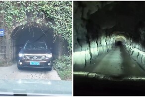 Знаменитый узкий тоннель в Чунцине