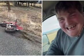 Ужасные следы от торможения