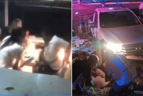 Мужчина протаранил бывшую жену и её друзей, которые ужинали в&nbsp;кафе