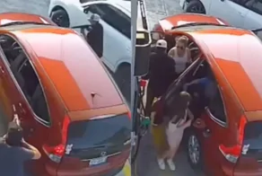 Вооружённые грабители угнали машину семьи прямо на заправке в Мексике