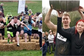 Финская пара выиграла бочку эля на&nbsp;соревнованиях по&nbsp;переносу жён в&nbsp;Великобритании