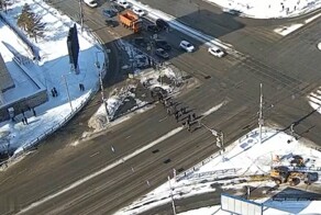 "Незаметная" толпа пешеходов