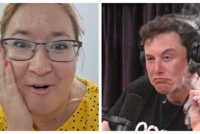 Женщина в шоке от того, что на неё подписался Илон Маск