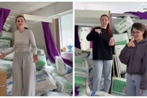 Клиент заказал 75 мешков грунта в пункт выдачи