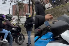 Мотоциклист решил выиграть конфликт с помощью электрошокера — но карма настигла его через секунды