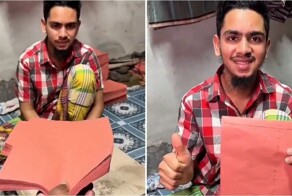 Быстрые руки: мужчина собрал сотню бумажных пакетов за считанные минуты