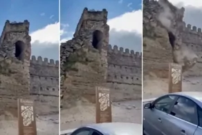 В&nbsp;Испании рухнула популярная  башня средневекового замка на глазах у туристов