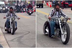 Мастер продемонстрировал свой стильный велосипед