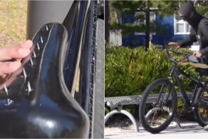 Парень устроил розыгрыш с «заряженным» велосипедом
