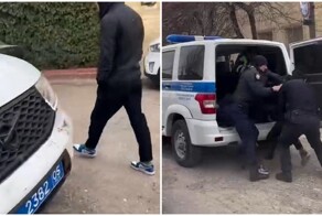 В Хасавюрте силовики эффектно задержали дагестанцев, которые разъезжали на машине без водительских прав