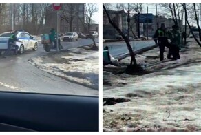 Сотрудник ДПС пресёк побег нарушителя