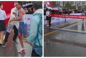 Судья забега мешал лидеру марафона финишировать