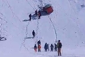 Сильный ветер сорвал кабинку с женщиной на канатной дороге в Швейцарии