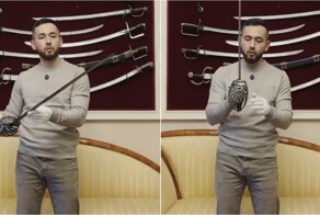 Коллекционер показал редкий антикварный меч «Скиавона»