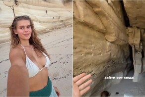 На Сумба девушка нашла скалы, которые можно исследовать изнутри